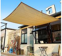 Tenda parasole beige, 3 x 3 m, resistente ai raggi UV, traspirante, antivento, per giardino, balcone, esterni, 4 x 5 m, 5 x 3 m, anti-invecchiamento, antipolvere, perfetta per terrazze e serre