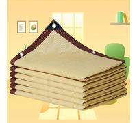 Tenda parasole beige, 3 x 3 m, resistente ai raggi UV, traspirante, antivento, per giardino, balcone, esterni, 4 x 5 m, 5 x 3 m, anti-invecchiamento, antipolvere, perfetta per terrazze e serre