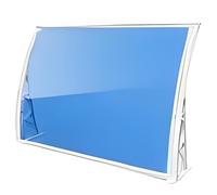 Tenda parasole blu per balcone e giardino, 100 x 300 cm, versatile per porte, finestre e terrazze, protezione UV, resistente alle intemperie, facile installazione
