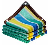 Tenda parasole colorata all'85% con occhielli, 5 x 19 m, resistente ai raggi UV, per serra, balcone, terrazza, giardino, protezione delle piante e copertura per pollaio