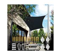 Tenda parasole con protezione UV, 2 x 2 m e 3 x 5 m, rettangolare, per giardino, patio, piscina, impermeabile, con kit di fissaggio, ideale per pergola ed eventi all'aperto