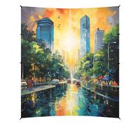 Tenda parasole da campeggio, per pittura di strade cittadine, spiaggia, 320 x 279,9 cm