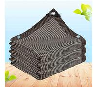 Tenda parasole da giardino, 4 m x 4 m, tenda parasole multifunzionale, resistente, per esterni, per giardino, serra, patio, rete per la privacy, marrone, 6 x 6 m