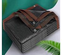 Tenda parasole da giardino nera, per patio, rete traspirante, rete per la privacy, per esterni, per ombreggiatura, telone a rete, pergolato, rete per la privacy, 5 x 7 m