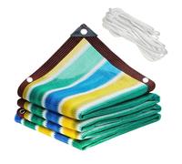 Tenda parasole da giardino, resistente ai raggi UV, con occhielli e corda, per pergola, patio, serra, cortile e pollaio, colore: bianco sporco