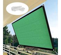 Tenda parasole da giardino, resistente ai raggi UV, con occhielli e corda, per pergola, patio, serra, cortile e pollaio, colore: bianco sporco