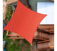 Tenda parasole da giardino rossa 3 x 4 - 98% blocco UV per pergola esterna resistente tende rettangolari con angoli e bordi rinforzati, perfetta per l'ombra del cortile