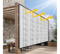 Tenda parasole da giardino, serra ombreggiante, vela e schermatura della privacy, pannello a rete, frangivento, per copertura delle piante, protezione da sole e vento.