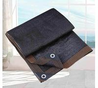 Tenda parasole di alta qualità, 6 x 7 m, resistente ai raggi UV, per giardino, serra e patio, protezione da cortile, colore nero