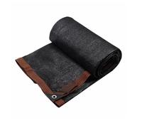 Tenda parasole di alta qualità con blocco UV al 98%, per patio, esterni, rettangolare, regolabile, larghezza 2-10 m, lunghezza 2-20 m, colore nero, con distanza tra gli occhielli di 0,7 m per una