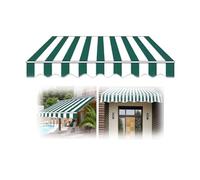 Tenda parasole di ricambio impermeabile retrattile per finestre, porte, ponti e terrazze, 3 x 1,5 m, protezione UV e protezione dalla pioggia