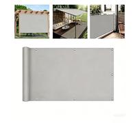 Tenda parasole esterna per balcone e terrazzo - 4.5x4.5m Grigio chiaro - paravento impermeabile anti UV, schermo isolante resistente alle intemperie per giardino, pergola e spazio verde
