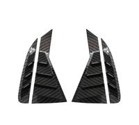 tenda parasole finestra Coperchio Della Feritoia Dell'otturatore Sfiato Laterale Lunotto Posteriore Per Kia Per Rio K2 2011-2015 Berlina(Aspetto carbonio)