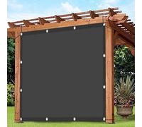 Tenda parasole grigio scuro, 1,3 x 5 m, protezione dai raggi UV, antivento, per patio, cortile, giardino, resistente, leggera, per spazi esterni