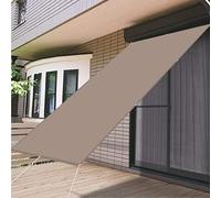 Tenda parasole impermeabile, 1,4 x 1,6 m, rettangolare, per esterni, con blocco UV al 98%, in poliestere PES, resistente agli strappi, include hardware in acciaio inox, colore: cachi