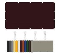 Tenda parasole impermeabile, 120 x 250 cm, protezione UV, impermeabile e antivento, per patio, cortile, giardino, attività all'aperto, colore bordeaux, disponibile in diverse misure e colori