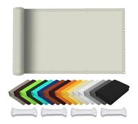 Tenda parasole impermeabile, 180 x 250 cm, rettangolare, protezione UV al 98%, con occhielli e lacci, per giardino e balcone, baldacchino di ricambio per pergolato