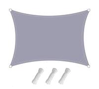 Tenda parasole impermeabile, 3 x 3 m, blocco UV al 95%, per esterni, patio, giardino, feste, include corda per una facile installazione, perfetta per cantieri ed eventi