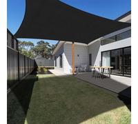 Tenda parasole impermeabile, 3 x 4 m, rettangolare, protezione dai raggi UV, per giardino, balcone, patio, campeggio, protezione solare durevole per tutte le condizioni atmosferiche