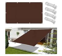 Tenda parasole impermeabile, 4,5 x 7 m, rettangolare, protezione UV, per esterni, giardino, balcone e terrazza, con occhielli e corde, vela ombreggiante durevole per il piacere del patio