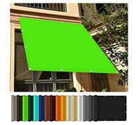 Tenda parasole impermeabile, 4,5 x 9 m, rettangolare, protezione UV al 98%, per esterni, patio, giardino, cortile, include corda verde per la massima sicurezza solare