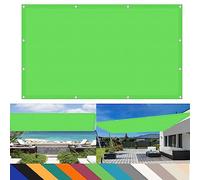 Tenda parasole impermeabile, 4 x 5,5 m, resistente alle intemperie, per patio e giardino, protezione dal vento con corde di montaggio, colore verde tenero