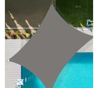 Tenda parasole impermeabile, 4 x 8 m, con blocco UV al 90%, per esterni, patio, cortile, giardino, posto auto coperto, protezione solare