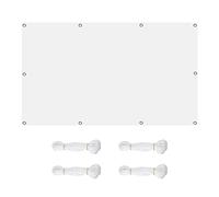 Tenda parasole impermeabile, 9 x 9 m, rettangolare, protezione UV, antivento, resistente alle intemperie, include corde di fissaggio, ideale per cortili, giardini, spazi esterni