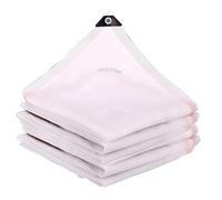 Tenda parasole impermeabile bianca per serre e balconi, tenda parasole rettangolare con occhielli, ideale per la protezione di piante e fiori, disponibile in 4,6 x 4,6 m, 4,6 x 6,1 m, 4,6 x 7,6 m, 4,6