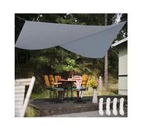 Tenda parasole impermeabile con protezione UV 300D Oxford per patio esterno, pergolato e veranda, resistente copertura per tenda grigia per l'estate