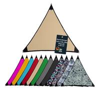 Tenda parasole impermeabile da giardino con fissaggi in lino, 100% protezione dai raggi UV (3,6 m x 3,6 m, beige)