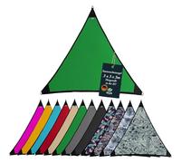Tenda parasole impermeabile da giardino con fissaggi in lino, 100% protezione dai raggi UV (3 m x 3 m, verde)