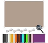 Tenda parasole impermeabile di alta qualità, 2 x 10 m, 98% protezione dai raggi UV, durevole poliestere PES, resistente alle intemperie, perfetta per balcone, terrazza, giardino, colore tortora