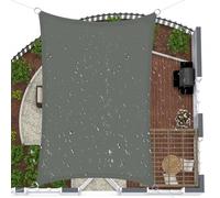 Tenda parasole impermeabile per esterni, 4 x 6 m, protezione UV al 98%, copertura traspirante con bordi curvi per giardino, patio, terrazza e piscina.