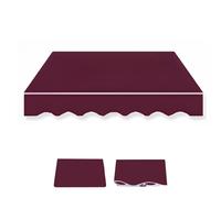 Tenda parasole impermeabile per esterni, copertura di ricambio per tenda (senza telaio), colore bordeaux, 3,5 x 2 m, protezione UV durevole per tende da sole