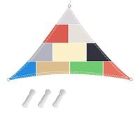 Tenda parasole impermeabile, protezione dai raggi UV, per balcone, terrazza, giardino, 3 x 3 x 3 m, colore: cachi, resistente alle intemperie