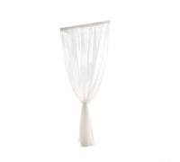 Tenda parasole in rete velata per matrimoni, con tasca per asta, per patio, giardino, balcone e decorazione per celebrazioni (3 x 3 m, colore nero)