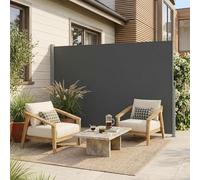 Tenda parasole laterale retrattile, frangivento, per giardino, balcone, struttura in ferro, divisorio salvaspazio per piscina e terrazza