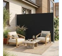 Tenda parasole laterale retrattile, frangivento, per giardino, balcone, struttura in ferro, divisorio salvaspazio per piscina e terrazza