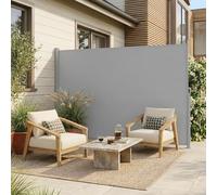 Tenda parasole laterale retrattile, frangivento, per giardino, balcone, struttura in ferro, divisorio salvaspazio per piscina e terrazza