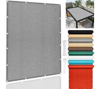 Tenda parasole leggera, 170 x 1000 cm, resistente, protezione dai raggi UV, per giardino e patio, baldacchino regolabile per esterni, tessuto traspirante, colore grigio chiaro, perfetto per la vita