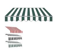 Tenda parasole manuale regolabile, protezione UV, impermeabile, soluzione per esterni, per terrazza, giardino, padiglione, verde, 16,5 x 7,6 cm, perfetta per protezione solare e resistenza alla