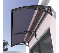 Tenda parasole marrone per balcone, 120 x 100 cm, impermeabile, per esterni, per terrazze, balconi, porte e finestre, soluzione ideale per l'ombra del patio