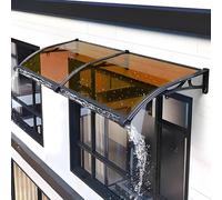 Tenda parasole marrone per esterni per balcone e patio, 100 x 200 cm, protezione dai raggi UV, per porte e finestre, resistente, impermeabile, facile installazione