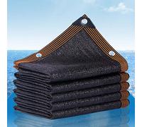 Tenda parasole nera al 96% impermeabile per patio, protezione solare, tessuto a raffreddamento rapido, resistente alla temperatura, barriera contro il vento, copertura per recinzione privacy