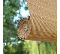 Tenda parasole oscurante in bambù personalizzabile per porte e finestre per interni ed esterni, sollevatore regolabile ad alta efficienza energetica