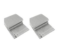 Tenda parasole per balcone, 4 x 1 m, resistente al vento, set da 2 pezzi, colore grigio, ideale per terrazze, giardini e appartamenti, protezione UV, facile installazione