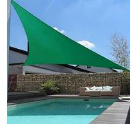 Tenda parasole per balcone, protezione UV, 4 x 4 x 5,7 m, impermeabile, blocca il 98% dei raggi UV, facile installazione senza fori, tessuto in poliestere per piscine e uso esterno, colore verde