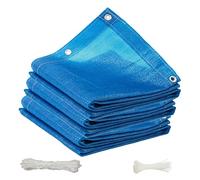 Tenda parasole per esterni, 1,6 x 9,5 m, protezione dai raggi UV, in tessuto per giardini, balconi, terrazze, colore blu, ideale per spazi esterni