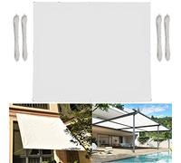 Tenda parasole per esterni, 1,7 volte, antipioggia, protezione UV, con corda inclusa, per patio, giardino e terrazza, elegante struttura rossa per l'estate